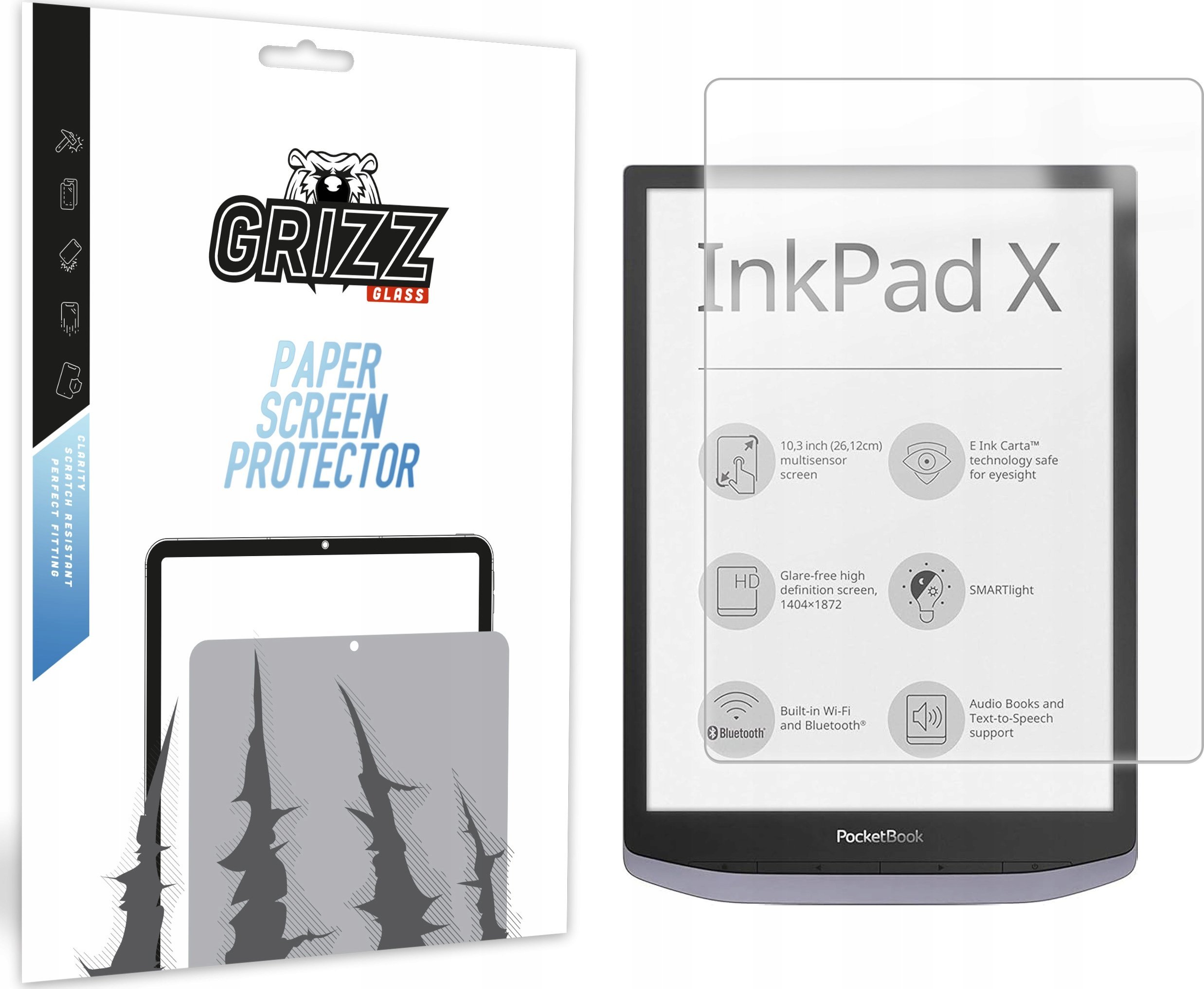 Folia matowa GrizzGlass PaperScreen do Pocketbook InkPad X