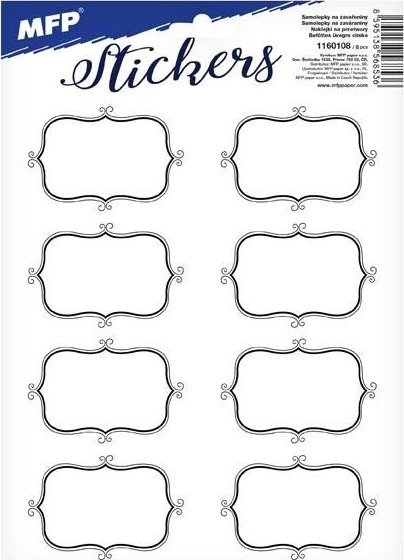 MFP paper naklejki na przetwory 16,2x23cm 1160108