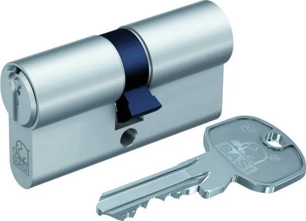 Mentor BASI 5001-1025-0033, Euro profile cylinder, Chrome colour, 3 pc(s), 326 g, 1.5 cm