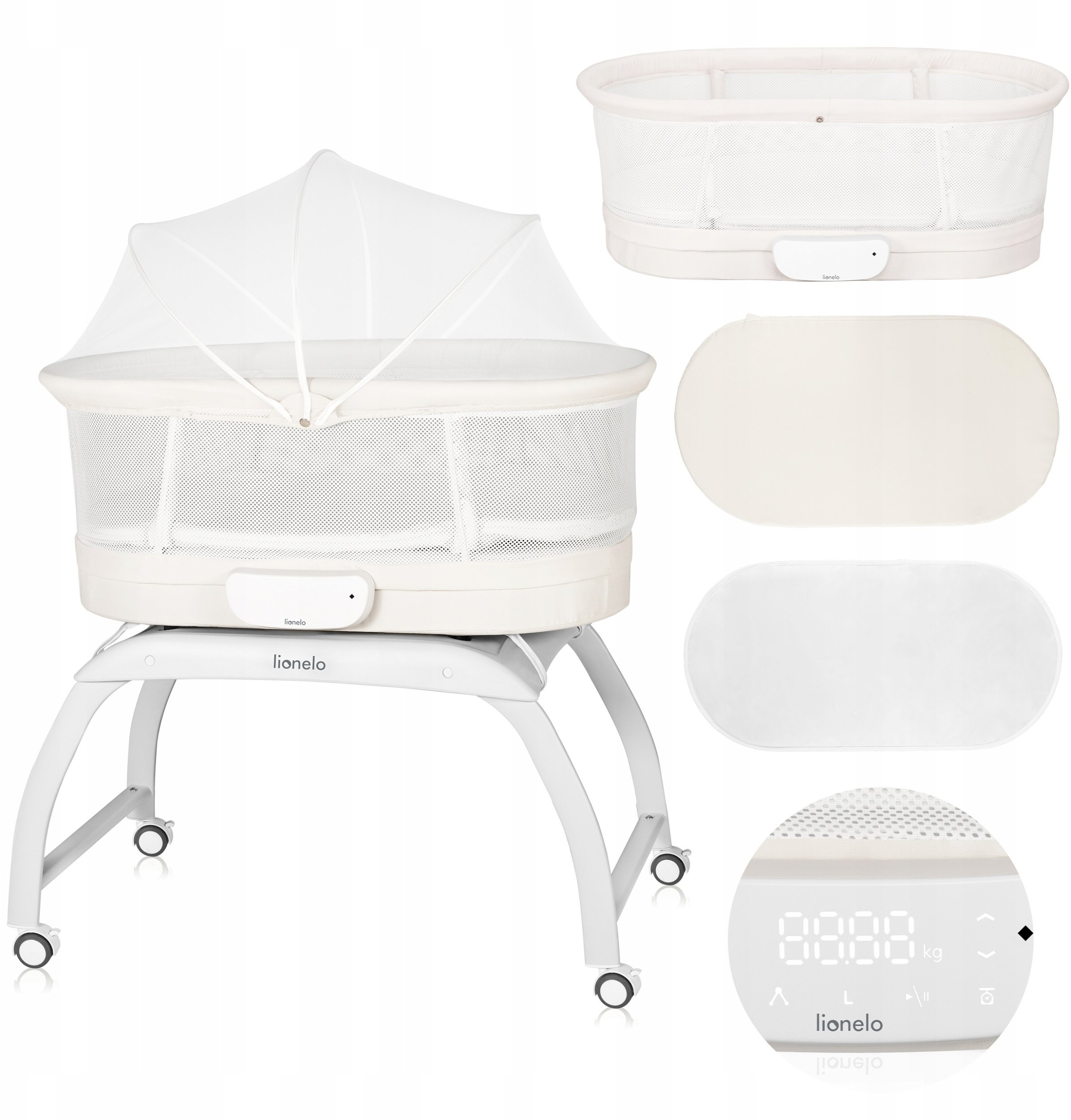 Lionelo Lovytę-lopšys Coral, biała