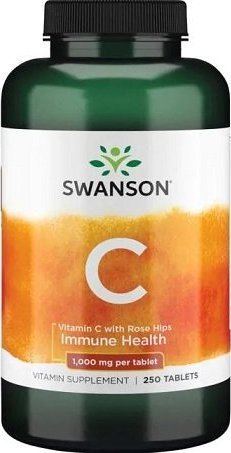 Swanson Swanson - Witamina C z Dziką Różą, 1000mg, 250 tabletek