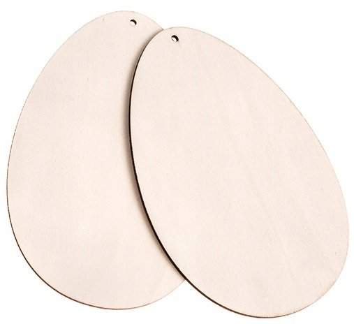 Drewniane jajka 15cm 2szt
