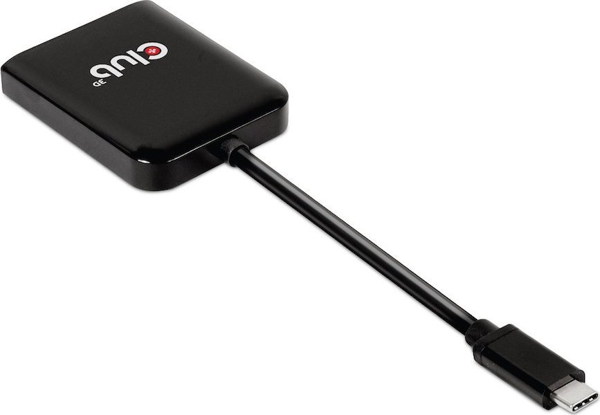 Adapter AV Club 3D Club3D hub MST USB-C na DisplayPort, 4K60Hz (M/F)