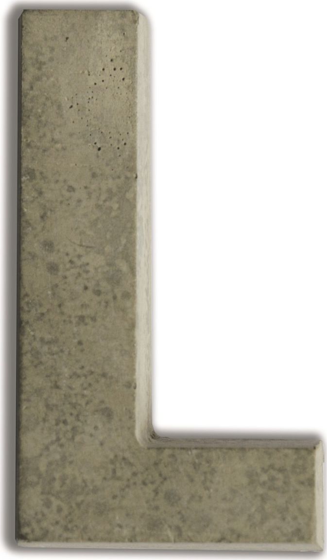 Aladine Litera L z betonu H:7,6 cm