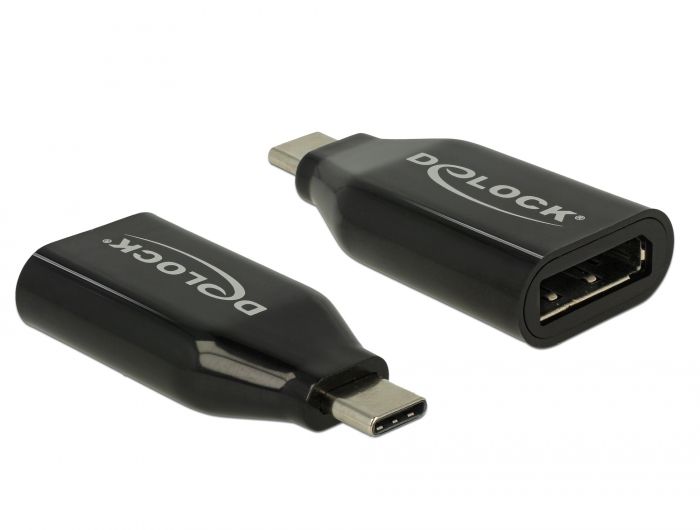 Adapter USB Delock USB-C - DisplayPort Czarny (62977)