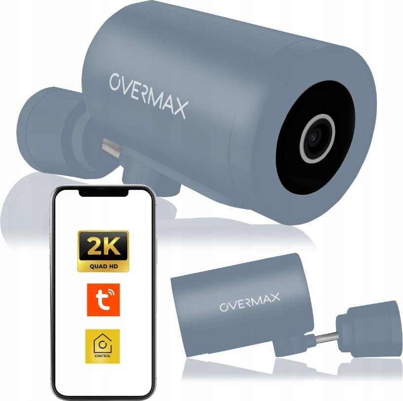 Kamera zewnętrzna OBROTOWA czujnik RUCHU 4 Mpx 2560x1440 ALARM WI-FI LED