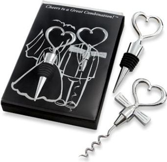 Gadget Factory Korkociąg Zakochany zestaw stalowy