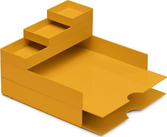 Moxom Zestaw pojemników MOXOM Modular Desk Set, 320x260x60mm, 5 szt., żółty