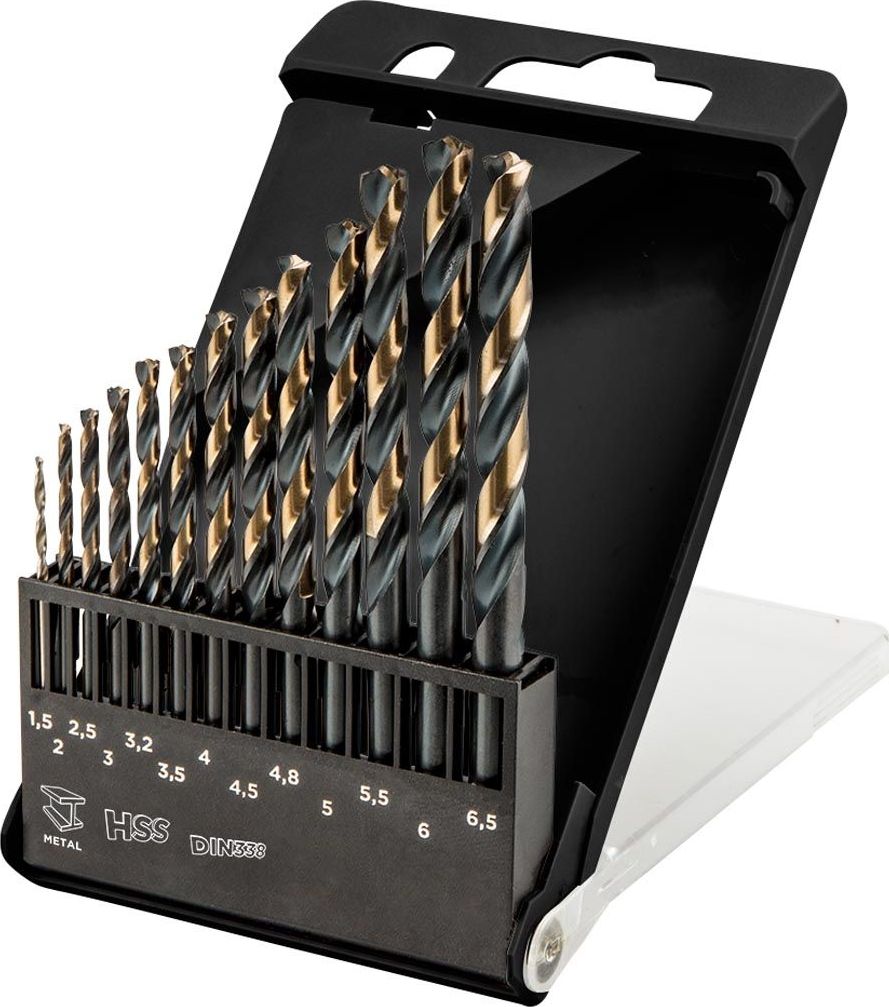 Wiertło Graphite do metalu HSS walcowe 1,5-6,5 mmmm zestaw (55H088)