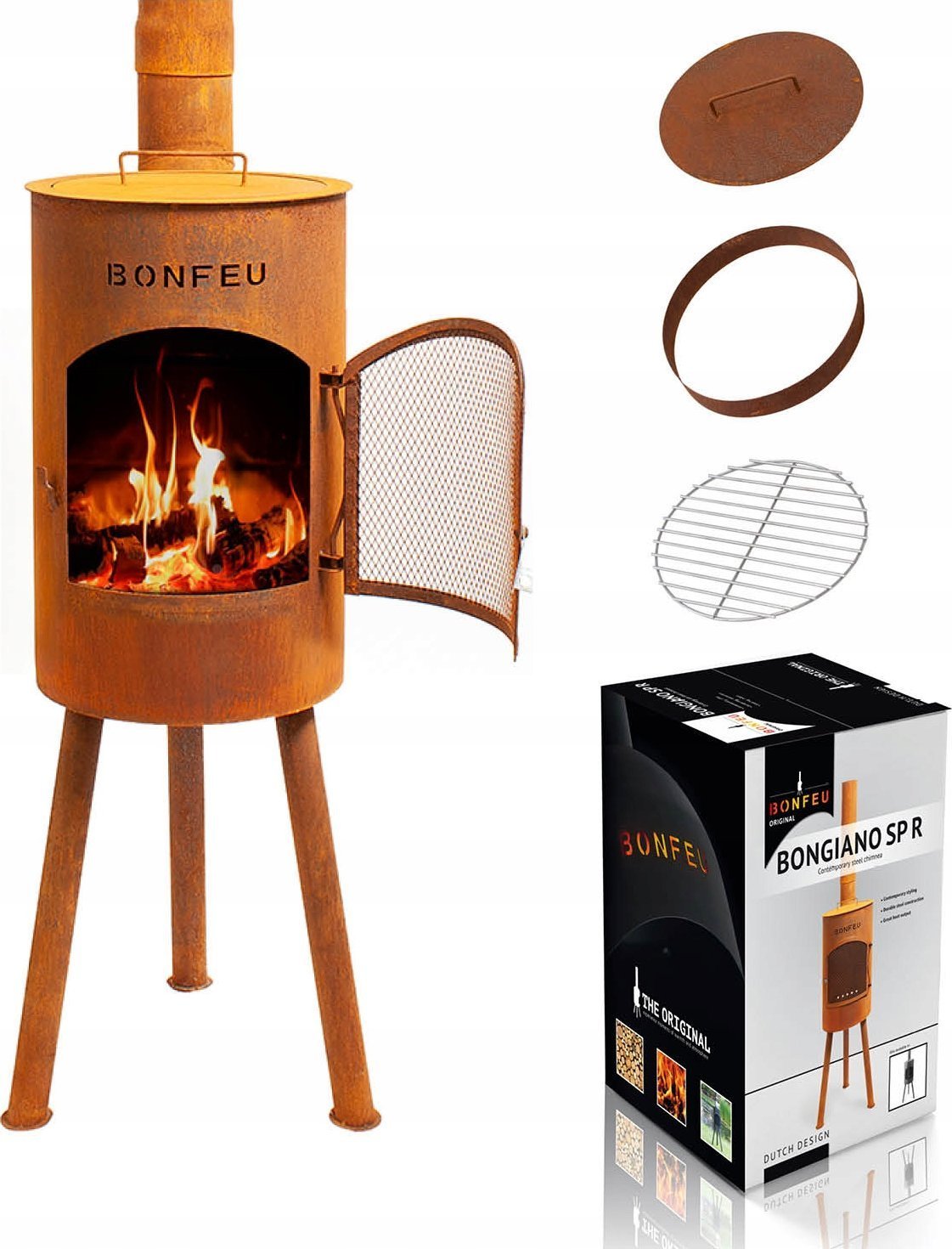 Palenisko ogrodowe Rojaplast BONFEU KOMINEK OGRODOWY BONGIANO SP RDZAWY