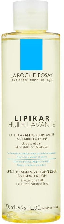 La Roche-Posay La Roche-Posay, Lipikar, Paraben-Free, Anti-Irritation, Shower Oil, For Very Dry To Atopic Sensitive Skin, 200 ml Unisex