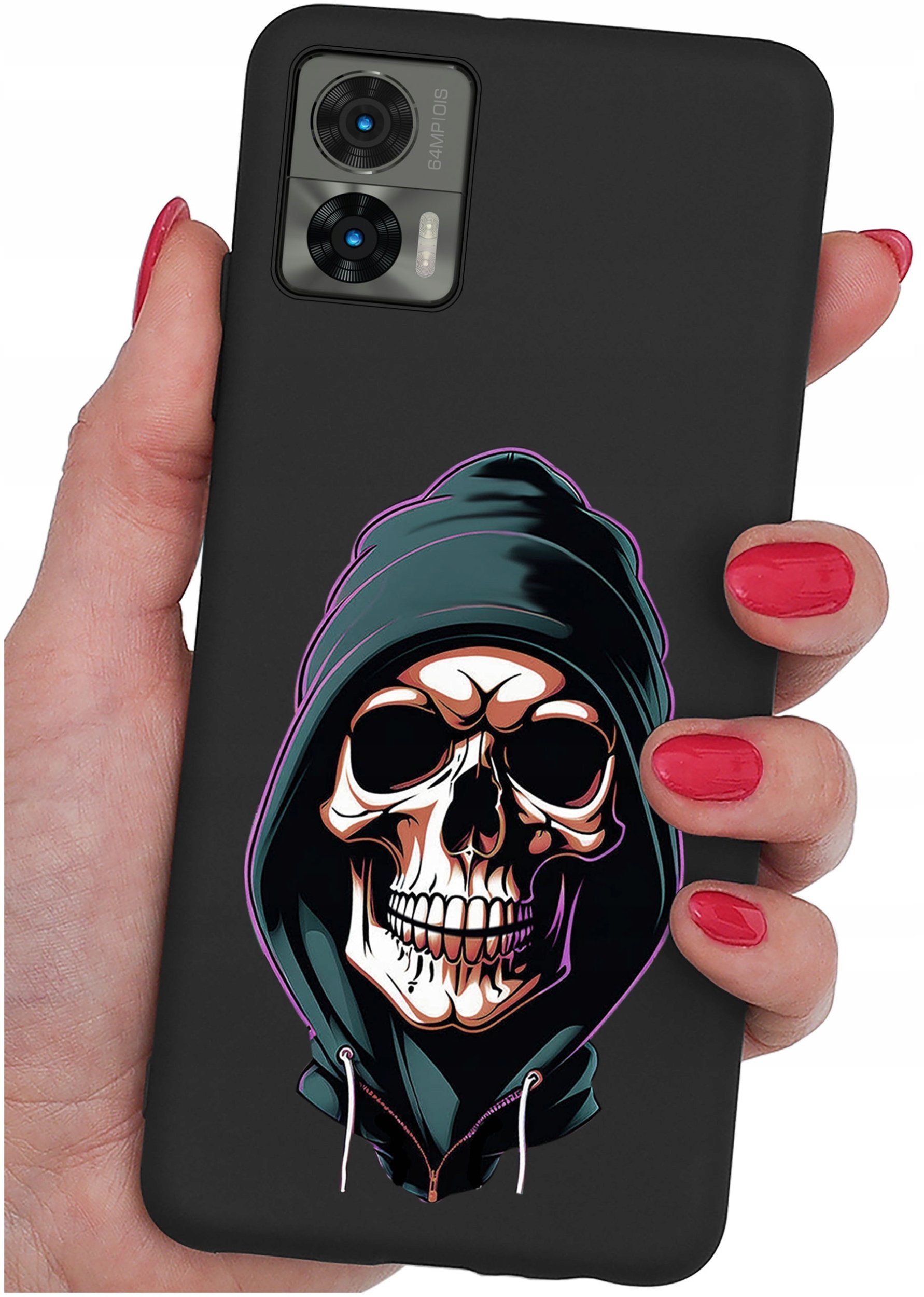 Etui do Motorola Moto Edge 30 Neo WZORY |SILIKONOWE MATT CASE + SZKŁO 9H