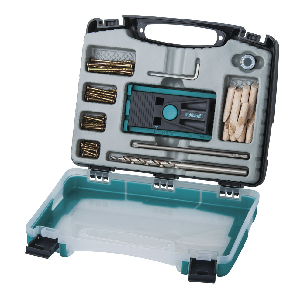 Wolfcraft Zestaw do wykonywania niewidocznych połączeń w drewnie Undercover Jig (4642000)