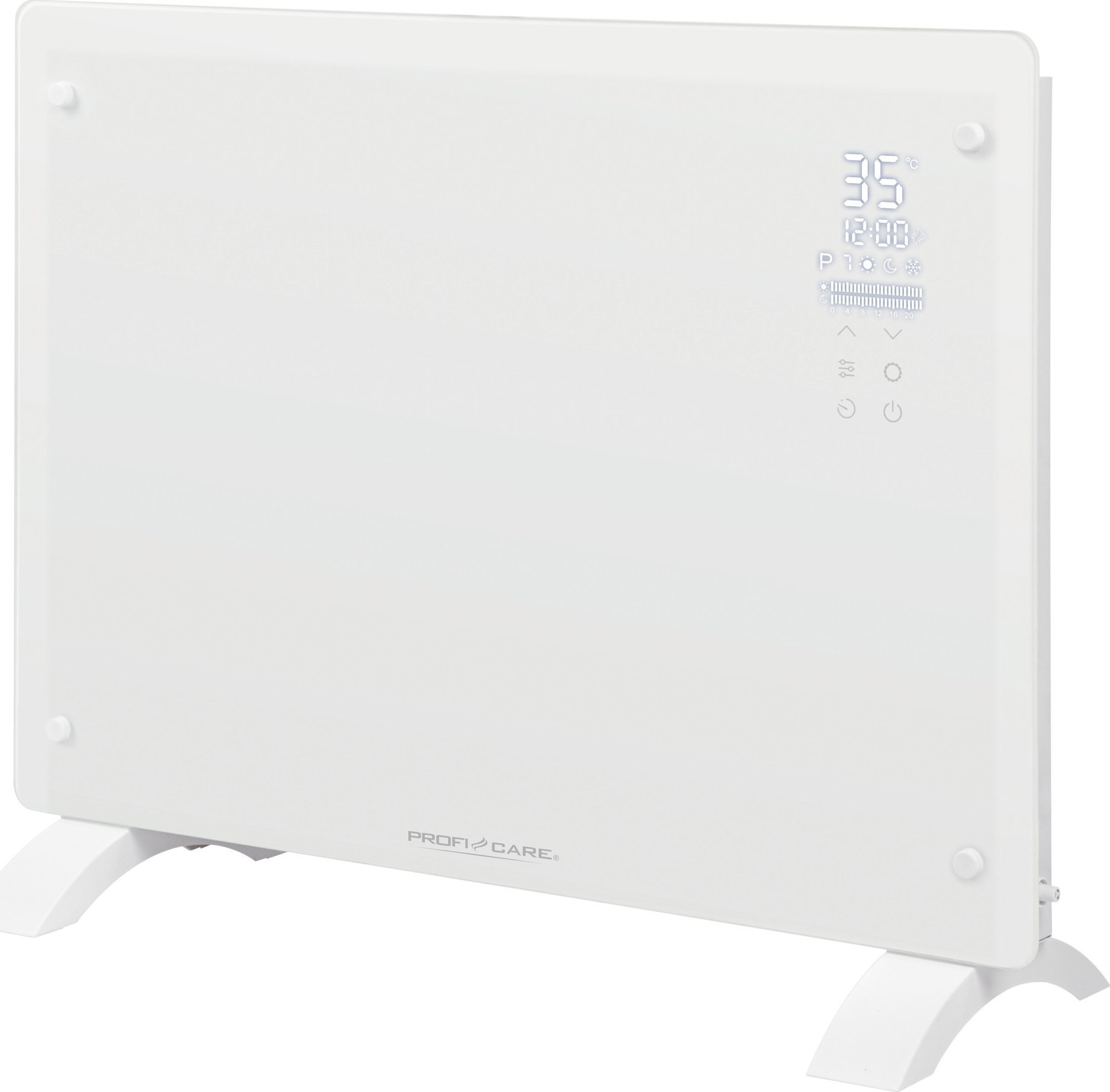 Grzejnik ProfiCare Proficare PC-GKH 3118 white Glass Konvector Heater