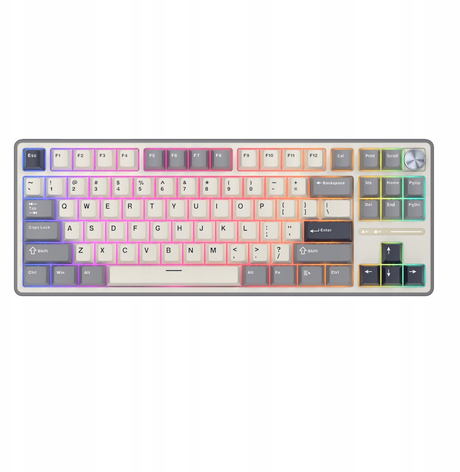 Klawiatura Royal Kludge R87 Pro Hot-Swappable Linear Cream Switch (R87PRO-HG-BS-US)