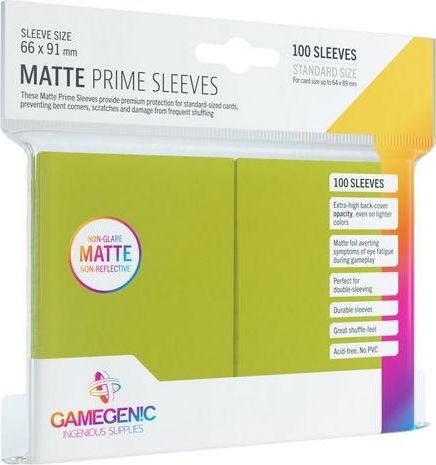 Rebel Gamegenic: Matte Prime CCG Sleeves 66x91mm Lime