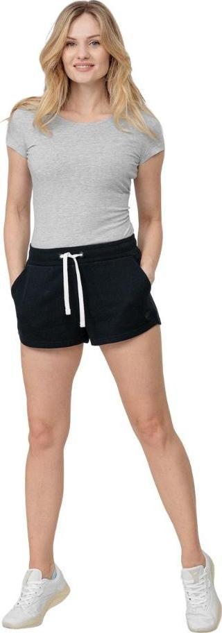 4f Koszulka damska H4L22-TSD350 Chłodny jasny szary melanż r. M