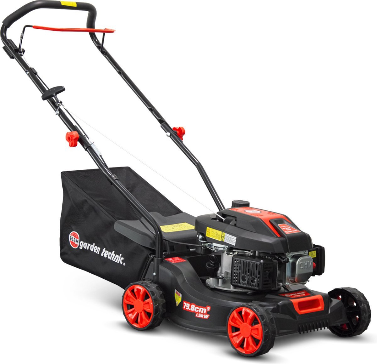 Petrol lawn mower ELEM, 1500 W, 79.8 cm3, 40.6 cm, 45 l