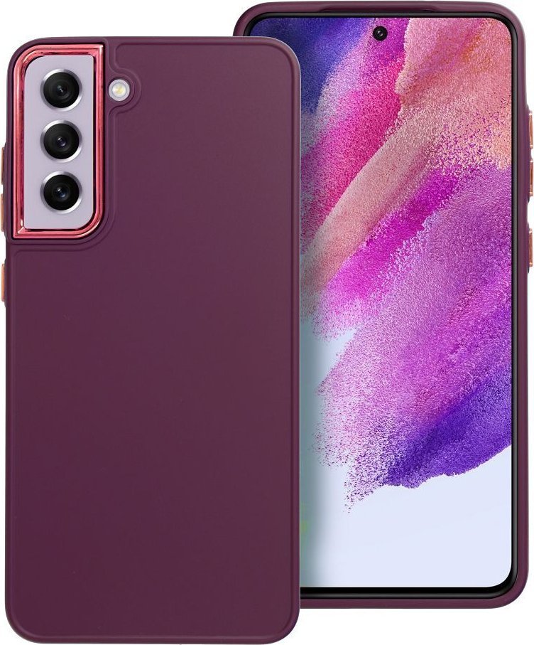 OEM Futerał FRAME do SAMSUNG S21 FE fioletowy