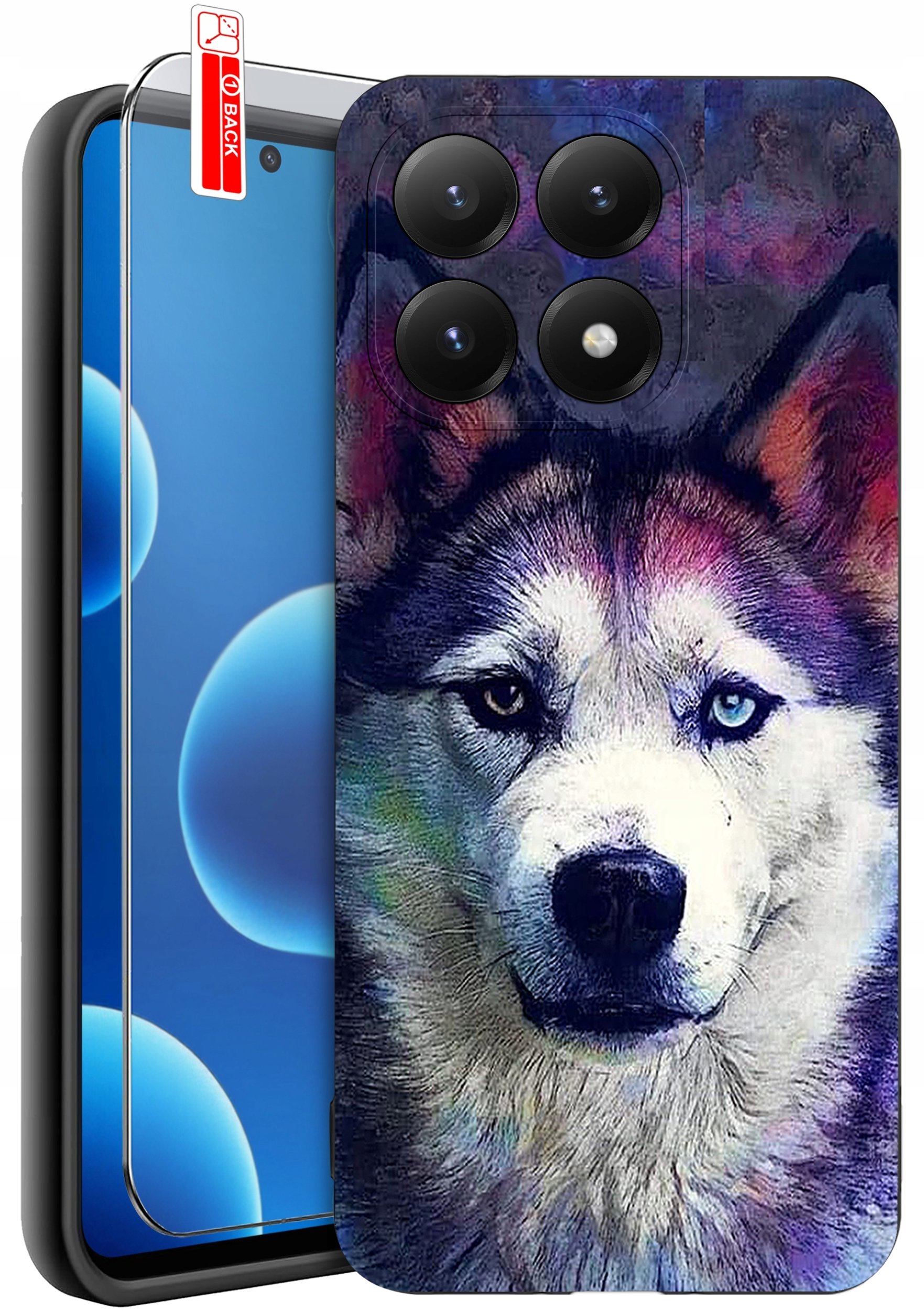 ETUI do Xiaomi 15T 5G PIES PIESEK Z PSEM DOG PSIAK WZORY + SZKŁO 9H