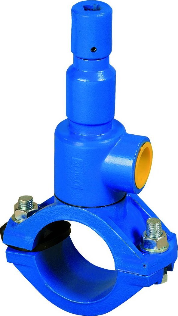 MEPROZET Nawiertka przyłączeniowa NP.-1 DN 90/32 do rur PVC/PE, o ściance do 11 mm, żeliwo szare GJL