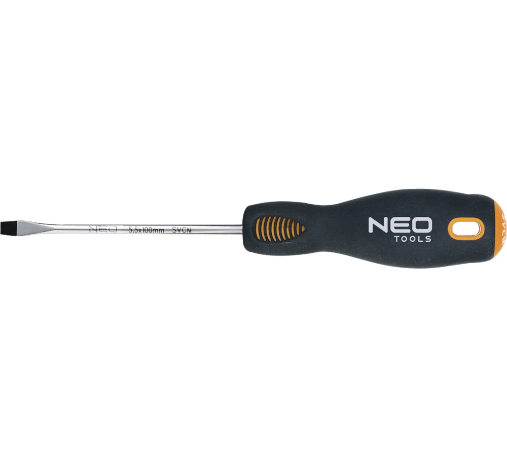 Neo Wkrętak płaski równoregły 4x100mm (04-012)