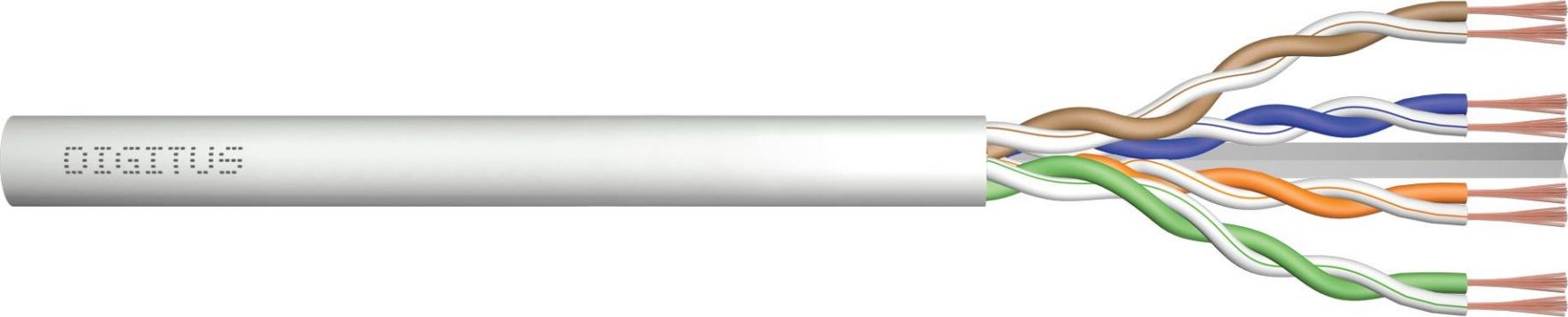 Digitus Assmann CAT 6A U/UTP PATCH CABLE RAW/100M AWG 26/7 LSZH GREY