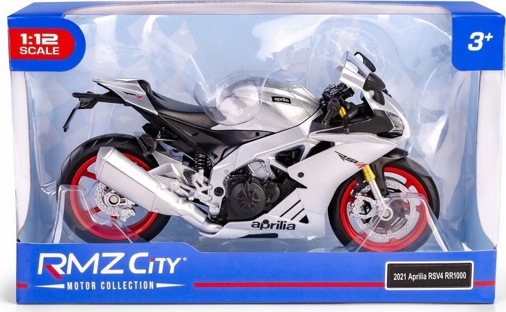 Daffi Model RMZ Hobby 1:12 ApriliaRSV4 silv H-134 81345