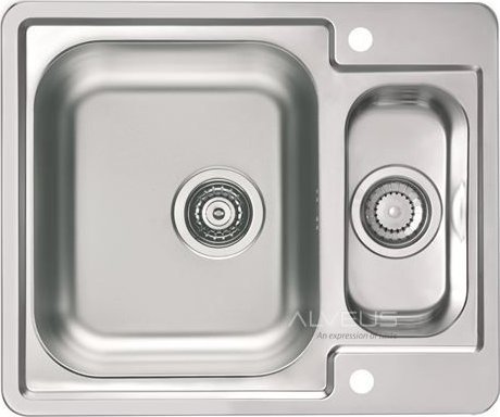 Alveus Alveus LINE MAXIM 50 SAT FS 615x500 1 1/2 zlew wpuszczany i na równi z blatem z syfonem pop up