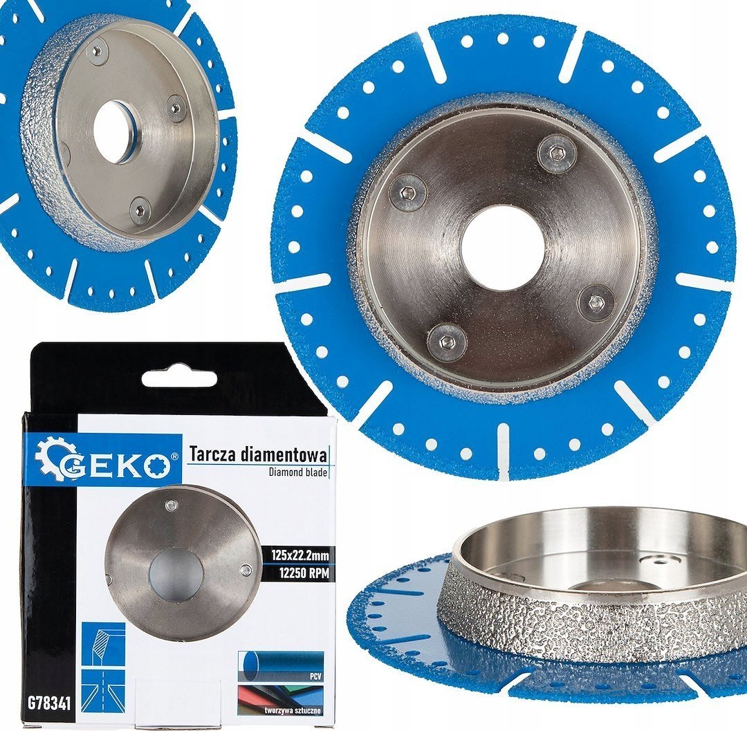 Tarcza diamentowa do cięcia i fazowania rur PCV 125mm (50)