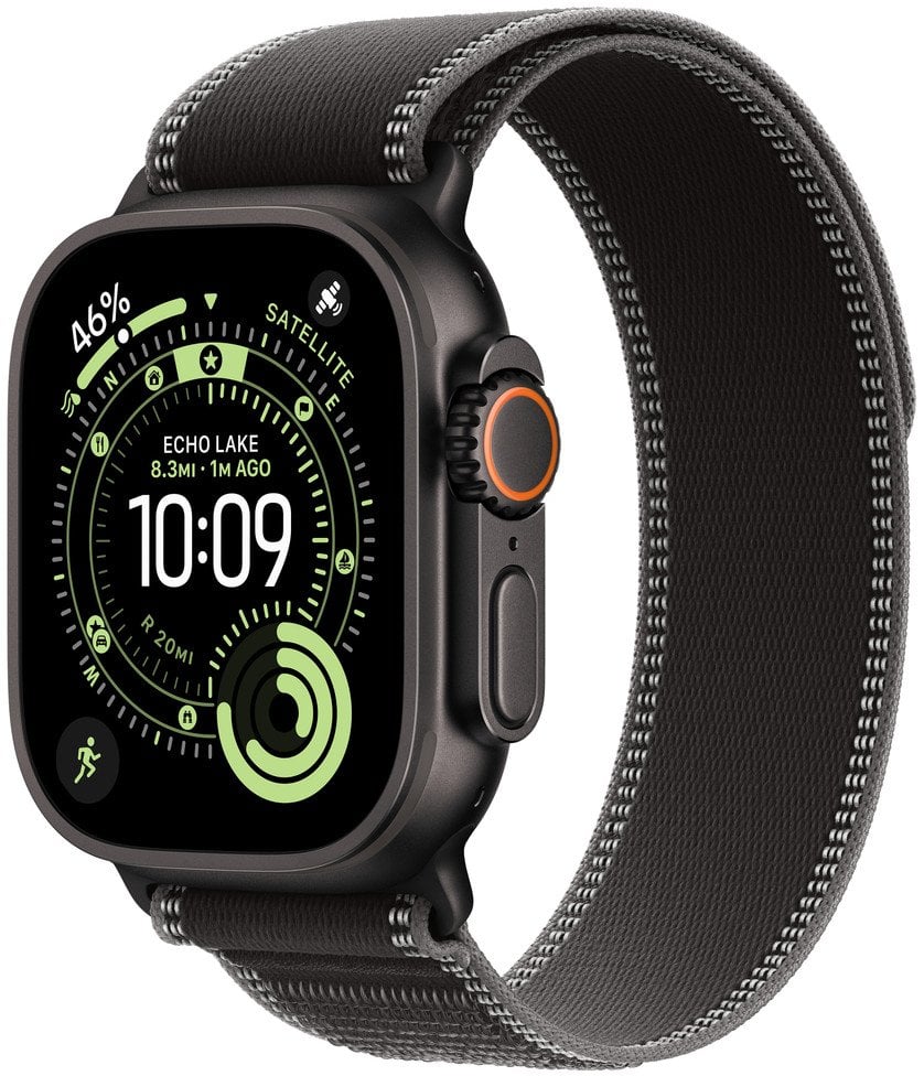APPLE 49mm Black/Charcoal Trail�Loop�-�M/L - Black Titanium Finish