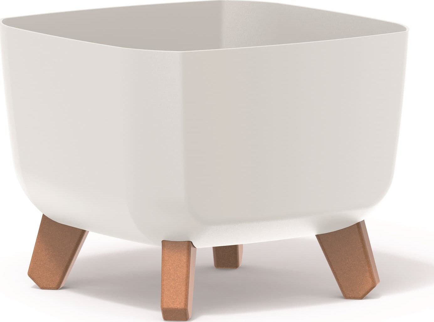 Prosperplast Doniczka GRACIA SQUARE - biały