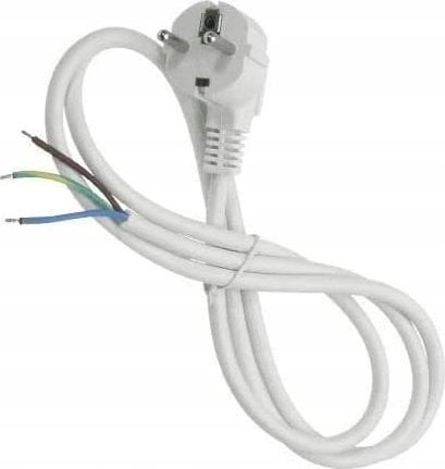 Jonex Przewód przyłączeniowy z wtyczką WJ-22 z/u Uni-Schuko 1,5m H03VV-F 3x0,75 biały