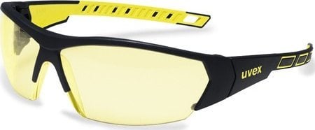 Uvex Apsauginiai akiniai Uvex i-Works geltona linze, supravision excellence (nesibraižantys ir nerasojantys) padengimas, juodos/geltonos kojelės. Supa