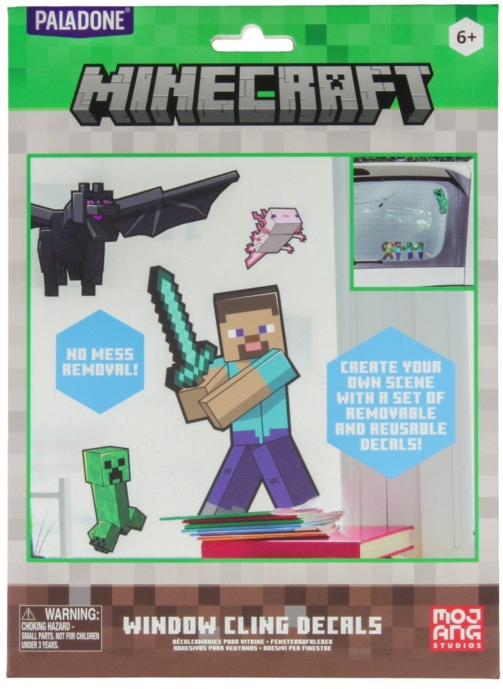 PALADONE Minecraft naklejki dekoracyjne na szybę