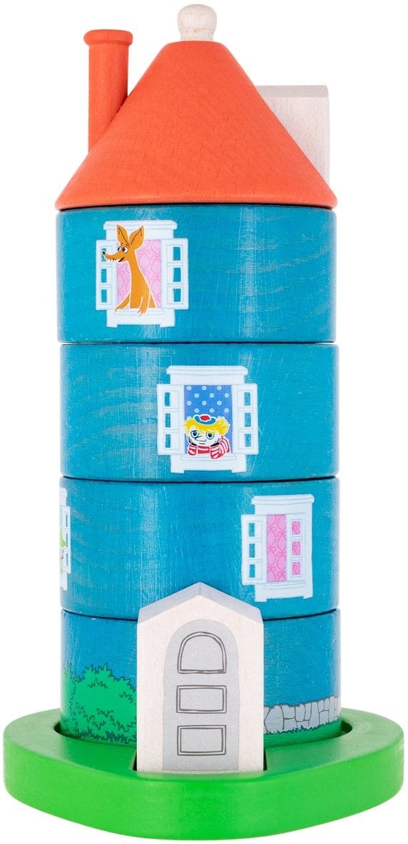 Moomin - stackable Moomin house, wooden