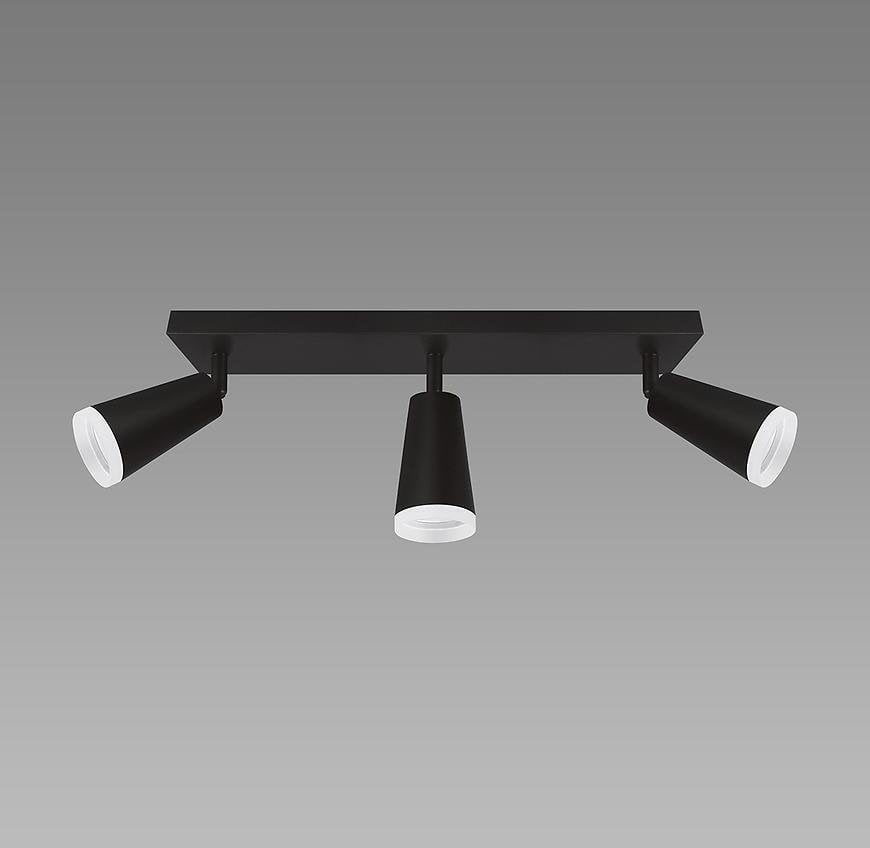 Kinkiet Volteno Oprawa ścienno-sufitowa 3xGU10 Spot Best czarna
