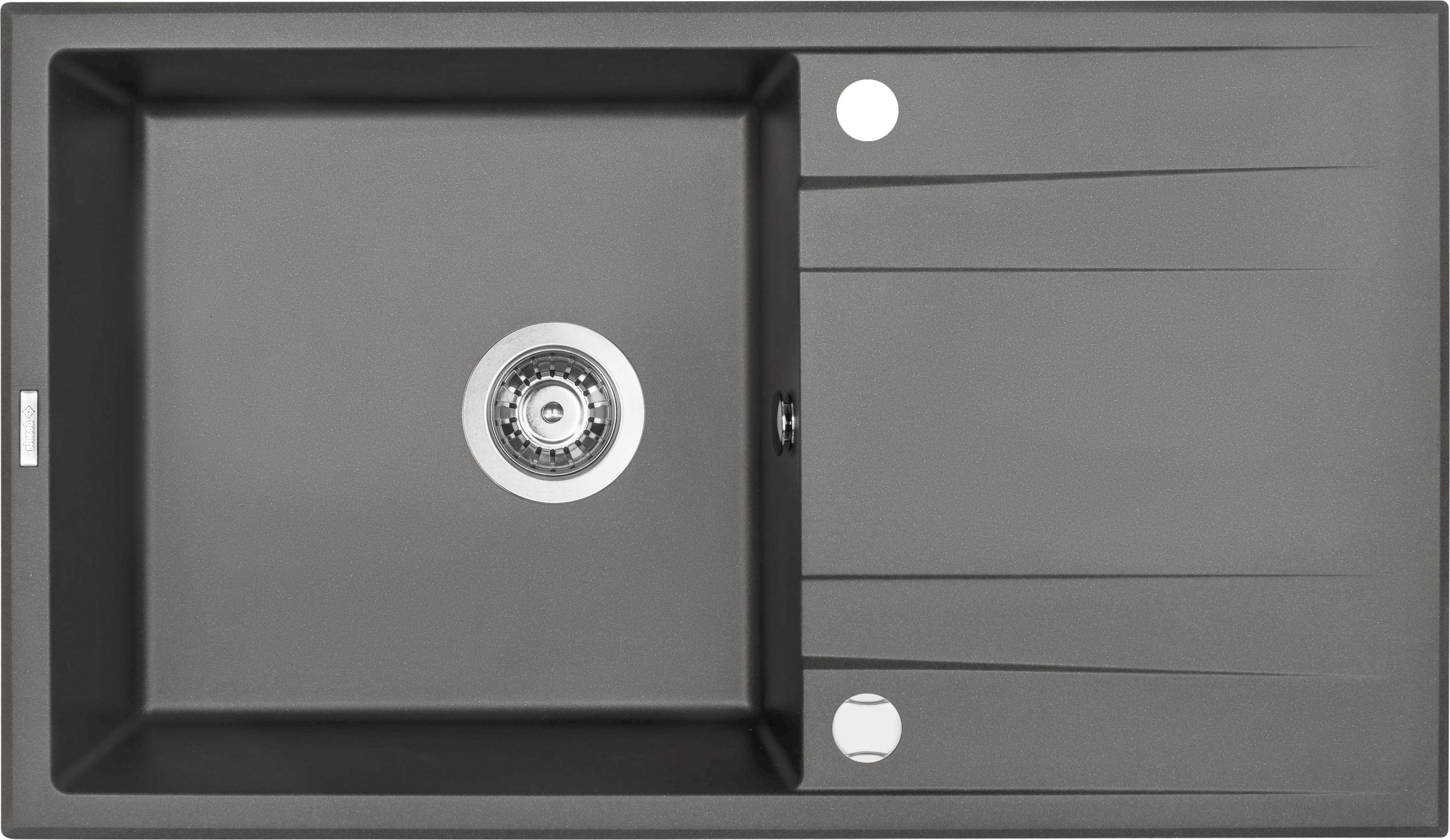 Zlewozmywak Deante .ERIDAN ANTRACYT METALIK GRANIT 1K Z/O 860X500X203 + SPACE SAVER
