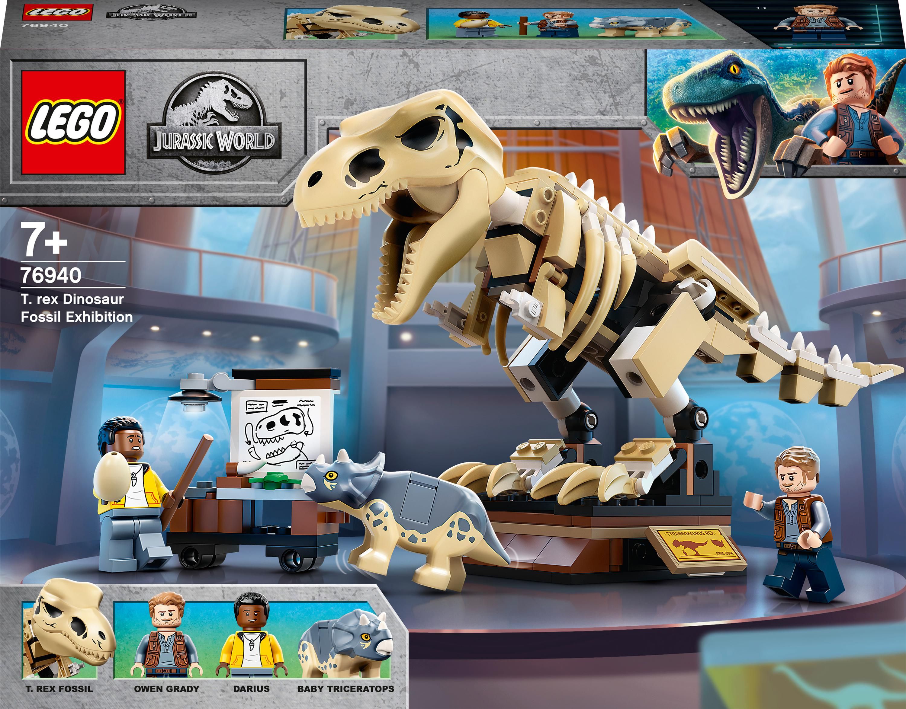 LEGO Jurassic World Wystawa skamieniałości tyranozaura (76940)