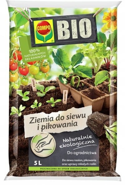Compo BIO Ziemia do siewu i pikowania 5l ekologiczna