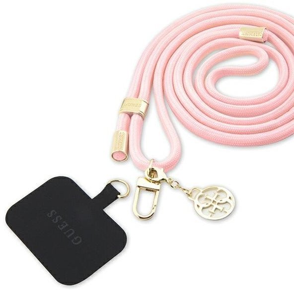 Smycz do telefonu Guess CBDY Cord, różowa