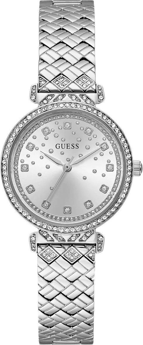 Zegarek damski Guess GW0763L1 CYRKONIE srebrny
