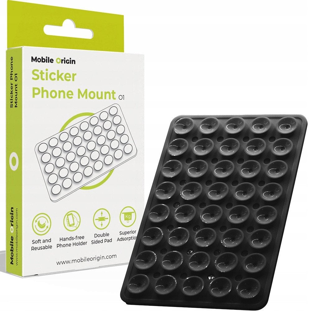 Mobile Origin Sticker Phone Mount O1, black