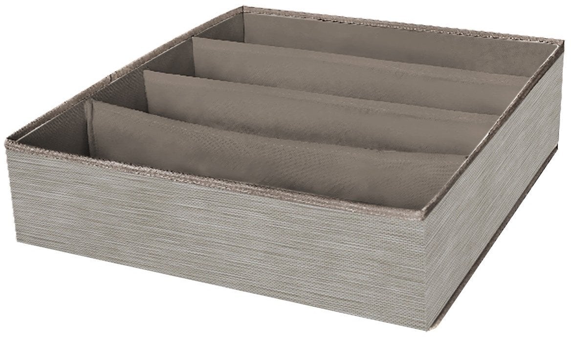 BOXSTORAGE 4 GRID 30X30X10CM BEIGE TEXT