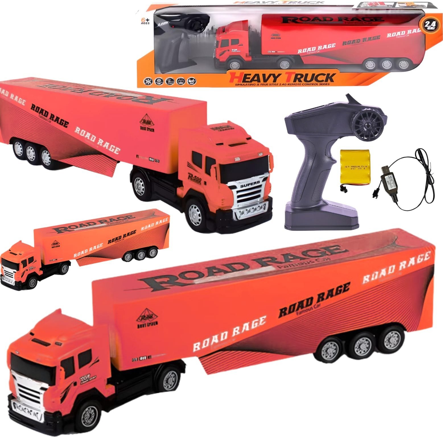 ProNice Tir Ciężarówka RC Zdalnie Sterowana Pilotem Odczepiana Naczepa Akumulator