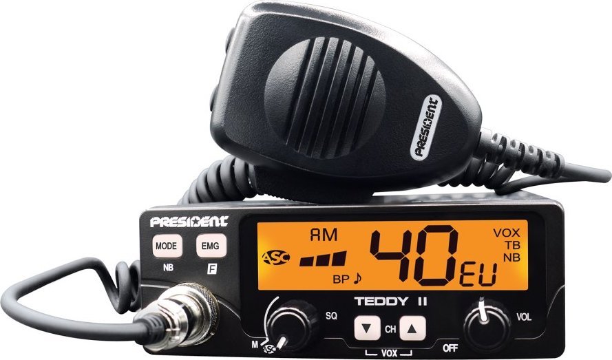 Radio CB PRESIDENT TEDDY II+ ASC VOX 12/24V AM/FM