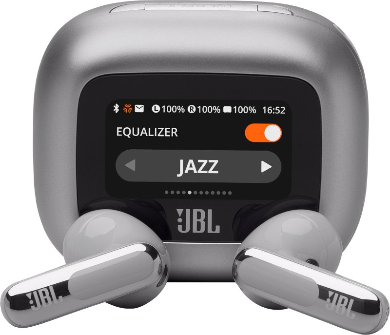 Słuchawki JBL Live Buds 3 srebrne (JBLLIVEFLEX3SIL)