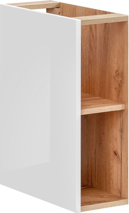 Elior Szafka łazienkowa z odkrytymi półkami - Malta 8X Biały połysk