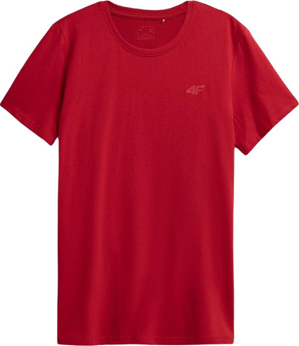 4f Koszulka męska H4Z22-TSM352 Czerwona r.L