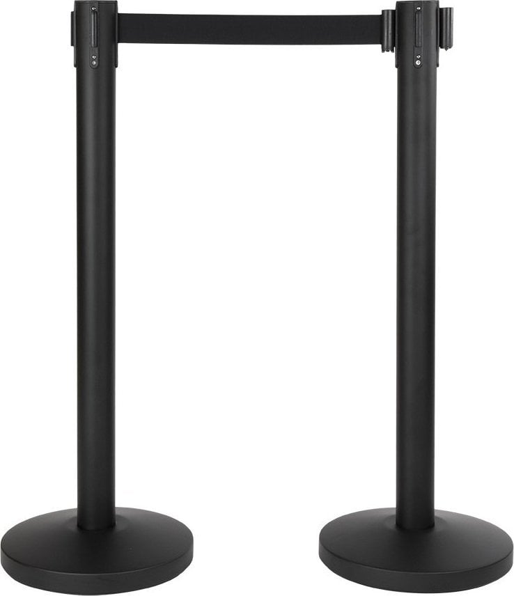 Securit Afspærringssæt Securit Budget, sort med sort bånd